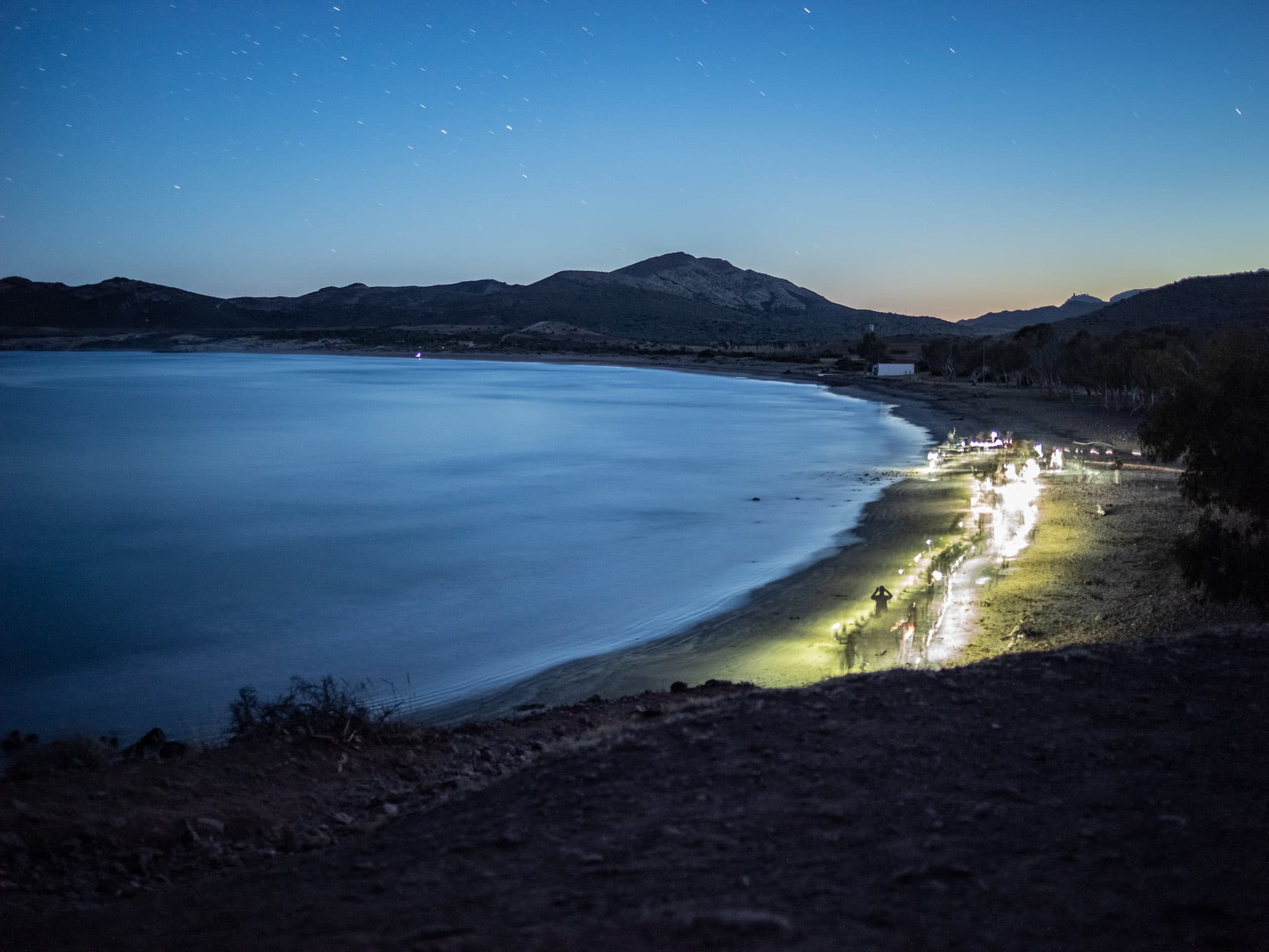Senderismo nocturno con observación de estrellas